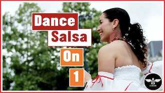 female dancing salsa on 1
